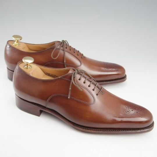 未使用★(HM)ギルド・オブ・クラフツ US7C【税込上代￥165,000-★Toffee/ハンドソーンウェルテッド製法】カーフ/茶/メンズ★k391