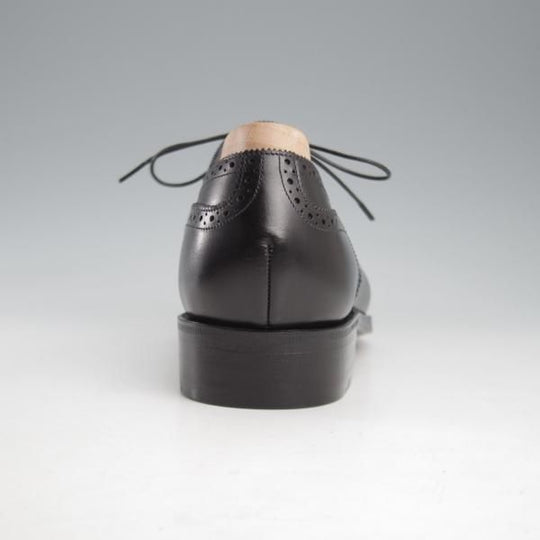 未使用★(浅草)ギルド・オブ・クラフツ SIZE 6(S)【定価￥132,000-★Robinson 3/(英国製)純正シューツリー付き】セミブローグ/黒★k392