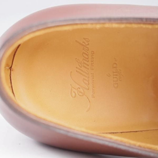 未使用★(HM)ギルド・オブ・クラフツ US7C【税込上代￥165,000-★Andy/ハンドソーンウェルテッド製法】サイドエラスティック/茶★k393