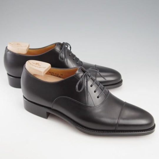 未使用★(浅草)ギルド・オブ・クラフツ SIZE 6(M)【定価￥115,500-★Blackie/(英国製)純正シューツリー付き】ストレートチップ/黒★k394