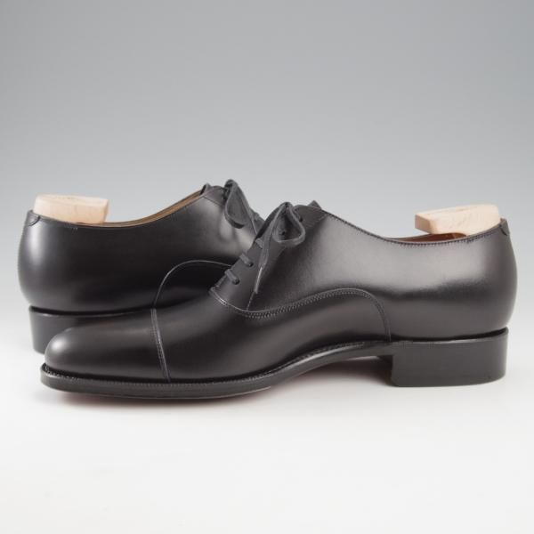 未使用★(浅草)ギルド・オブ・クラフツ SIZE 6(M)【定価￥115,500-★Blackie/(英国製)純正シューツリー付き】ストレートチップ/黒★k394