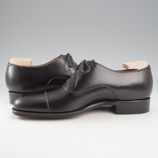 未使用★(浅草)ギルド・オブ・クラフツ SIZE 6(M)【定価￥115,500-★Blackie/(英国製)純正シューツリー付き】ストレートチップ/黒★k394