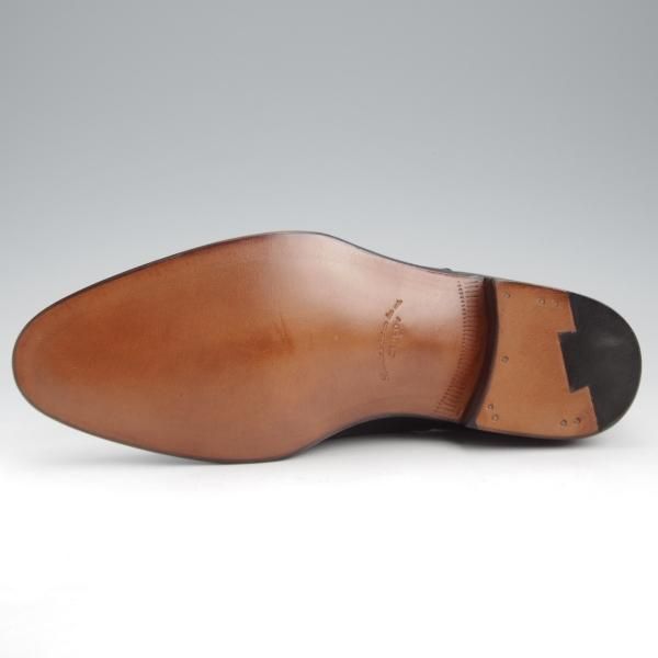 未使用★(浅草)ギルド・オブ・クラフツ SIZE 6(M)【定価￥115,500-★Blackie/(英国製)純正シューツリー付き】ストレートチップ/黒★k394