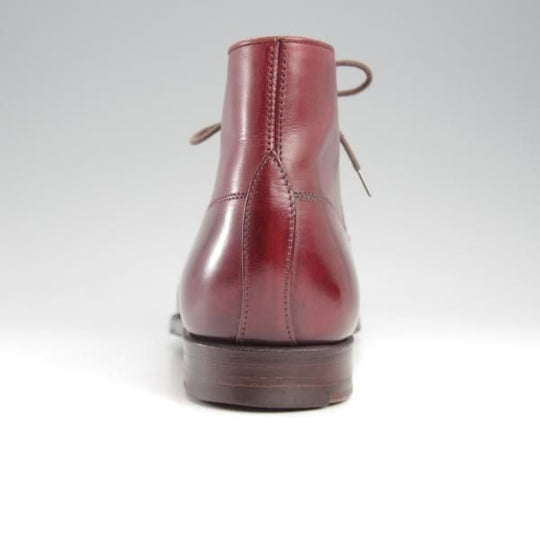 極上★クロケット&ジョーンズ 6.5D【ハンドグレードライン★チャッカブーツ】カーフ/赤茶/メンズ/Crockett&Jones★k396