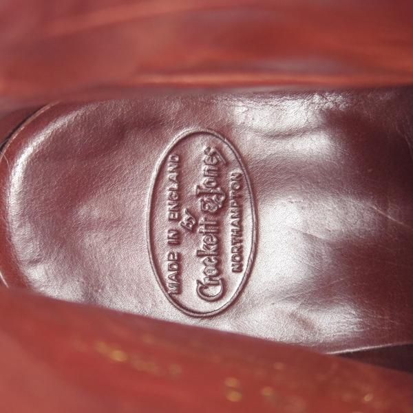 極上★クロケット&ジョーンズ 6.5D【ハンドグレードライン★チャッカブーツ】カーフ/赤茶/メンズ/Crockett&Jones★k396