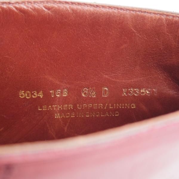 極上★クロケット&ジョーンズ 6.5D【ハンドグレードライン★チャッカブーツ】カーフ/赤茶/メンズ/Crockett&Jones★k396