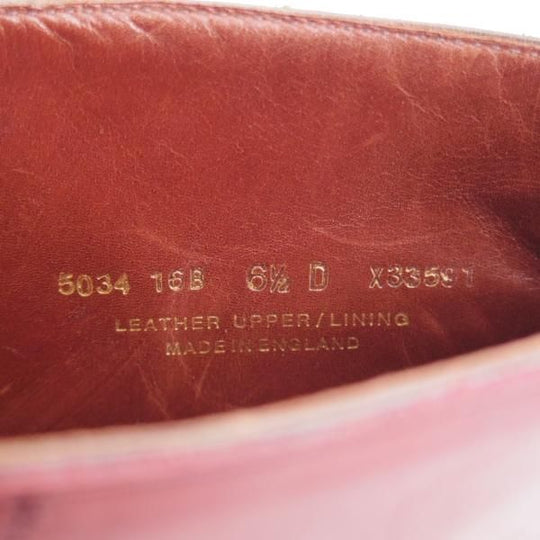 極上★クロケット&ジョーンズ 6.5D【ハンドグレードライン★チャッカブーツ】カーフ/赤茶/メンズ/Crockett&Jones★k396