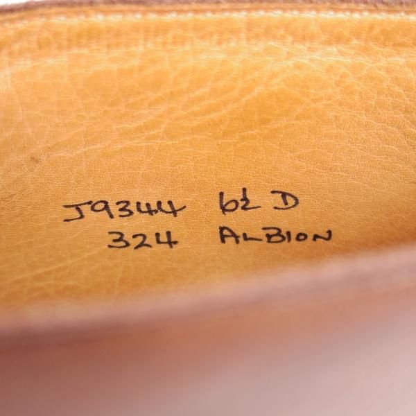 極上★クロケット&ジョーンズ 6.5D【ハンドグレードライン★チャッカブーツ/ALBION】324ラスト/カーフ/濃茶/Crockett&Jones★k398