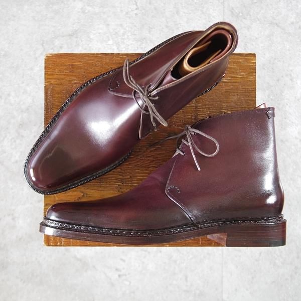 未使用★(HM)ギルド・オブ・クラフツ US7D【税込上代￥231,000-★ノルウィージャン製法/純正ツリー付】Carbonel/赤茶★k399