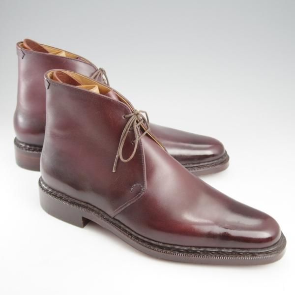 未使用★(HM)ギルド・オブ・クラフツ US7D【税込上代￥231,000-★ノルウィージャン製法/純正ツリー付】Carbonel/赤茶★k399