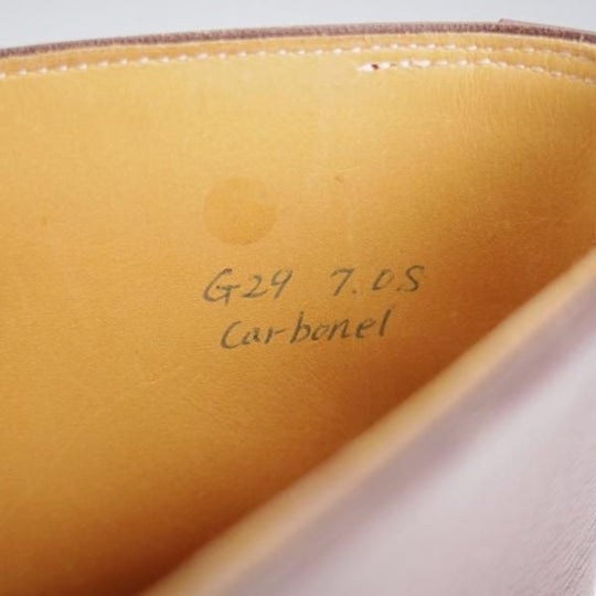 未使用★(HM)ギルド・オブ・クラフツ US7D【税込上代￥231,000-★ノルウィージャン製法/純正ツリー付】Carbonel/赤茶★k399