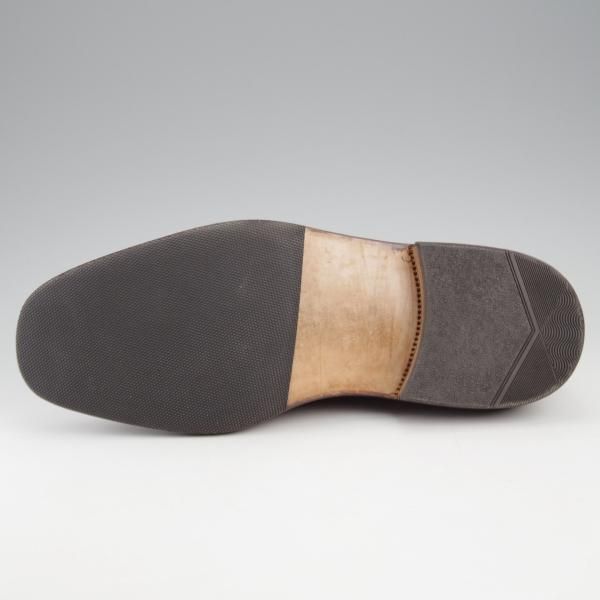 極上★(伊)マンニーナ UK6.5程度【貴重★ノルベジェーゼ製法/オーダー品/純正シューツリー付き】モンクストラップ/赤茶/MANNINA★k400