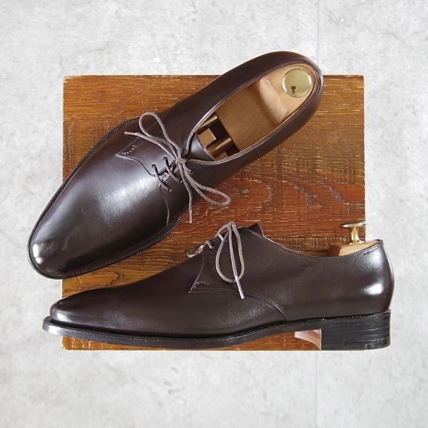 未使用★(HM)ギルド・オブ・クラフツ US7.5C【税込上代￥165,000-★Robert Burns/ハンドソーンウェルテッド製法】カーフ/濃茶★k402