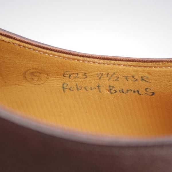 未使用★(HM)ギルド・オブ・クラフツ US7.5C【税込上代￥165,000-★Robert Burns/ハンドソーンウェルテッド製法】カーフ/濃茶★k402