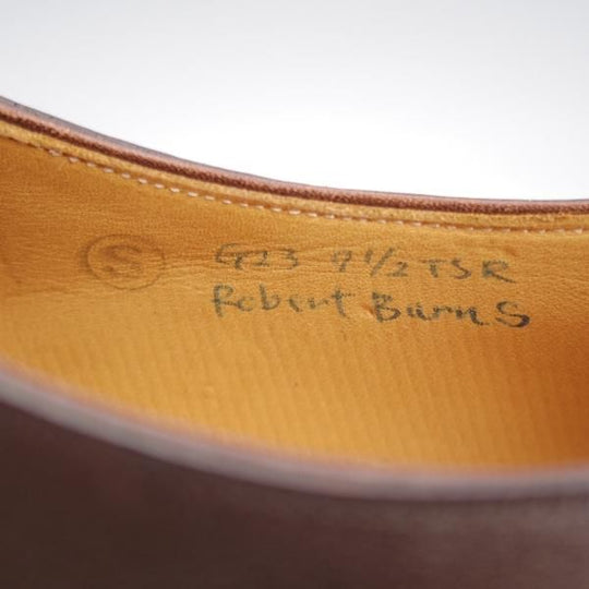 未使用★(HM)ギルド・オブ・クラフツ US7.5C【税込上代￥165,000-★Robert Burns/ハンドソーンウェルテッド製法】カーフ/濃茶★k402