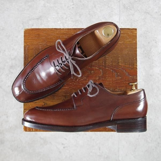 極上★42ndロイヤルハイランド SIZE 6【スキンステッチ★EG/ドーバー似寄りモデル/EXCLUSIVEライン】Uチップ/カーフ/濃茶★k404