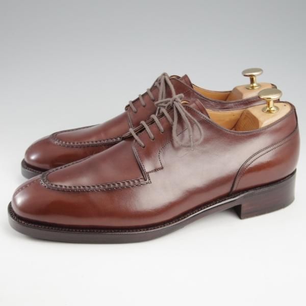 極上★42ndロイヤルハイランド SIZE 6【スキンステッチ★EG/ドーバー似寄りモデル/EXCLUSIVEライン】Uチップ/カーフ/濃茶★k404