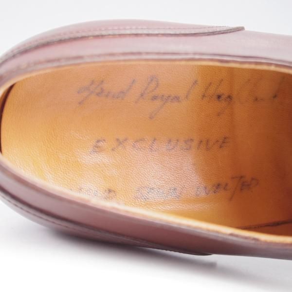 極上★42ndロイヤルハイランド SIZE 6【スキンステッチ★EG/ドーバー似寄りモデル/EXCLUSIVEライン】Uチップ/カーフ/濃茶★k404