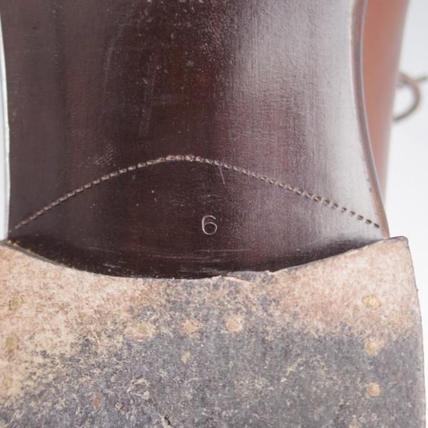 極上★42ndロイヤルハイランド SIZE 6【スキンステッチ★EG/ドーバー似寄りモデル/EXCLUSIVEライン】Uチップ/カーフ/濃茶★k404