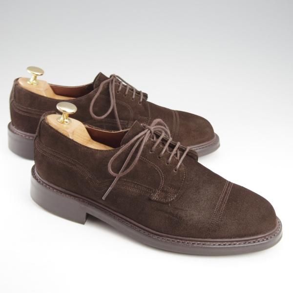 極美品★(英)チーニー 6F【モデル定価￥84,700-★ダイナイトソール/ケンゴン/CAIRNGORM H】ストレートチップ/濃茶/CHEANEY★k405