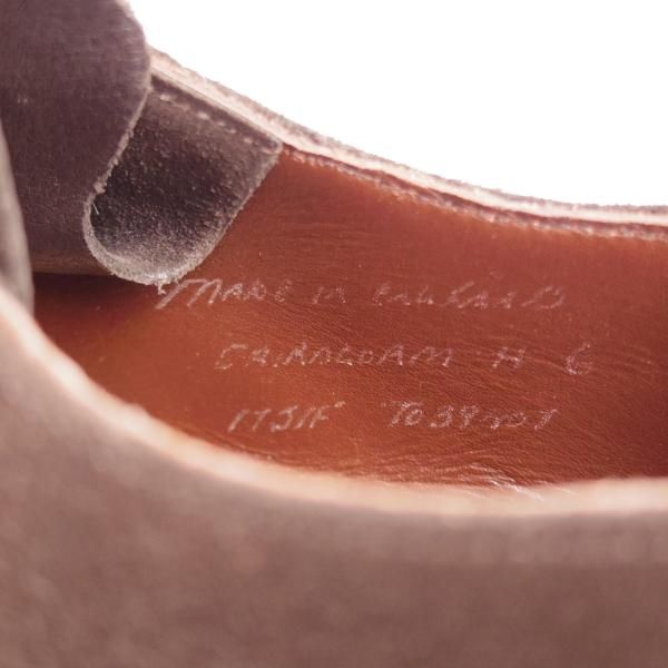 極美品★(英)チーニー 6F【モデル定価￥84,700-★ダイナイトソール/ケンゴン/CAIRNGORM H】ストレートチップ/濃茶/CHEANEY★k405