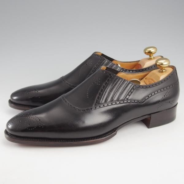 未使用★(HM)ギルド・オブ・クラフツ US7.5C【税込上代￥495,000-★最上級/フルハンドメイド仕様/純正ツリー付】カーフ/黒★k406