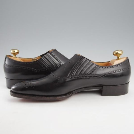 未使用★(HM)ギルド・オブ・クラフツ US7.5C【税込上代￥495,000-★最上級/フルハンドメイド仕様/純正ツリー付】カーフ/黒★k406