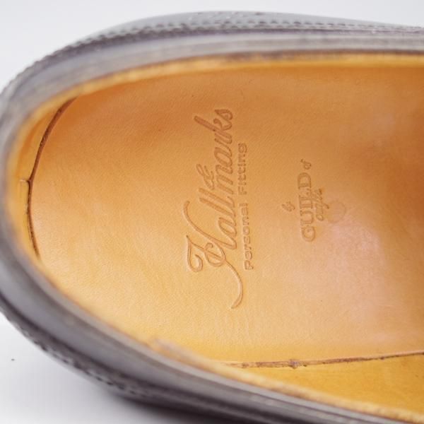 未使用★(HM)ギルド・オブ・クラフツ US7.5C【税込上代￥495,000-★最上級/フルハンドメイド仕様/純正ツリー付】カーフ/黒★k406