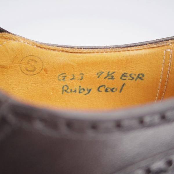 未使用★(HM)ギルド・オブ・クラフツ US7.5C【税込上代￥495,000-★最上級/フルハンドメイド仕様/純正ツリー付】カーフ/黒★k406