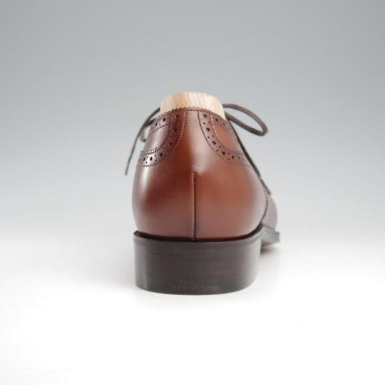 未使用★(浅草)ギルド・オブ・クラフツ SIZE 8.5(S)【定価￥132,000-★Robinson 3/(英国製)純正シューツリー付】セミブローグ/濃茶★k407