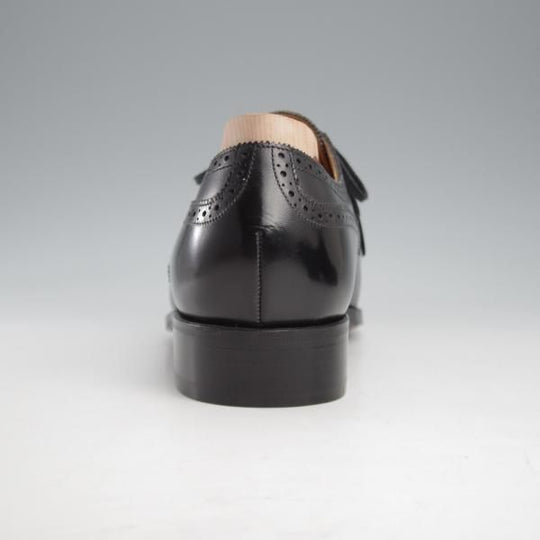 未使用★(浅草)ギルド・オブ・クラフツ SIZE 6.5(M)【定価￥132,000-★Robinson 3/(英国製)純正シューツリー付き】セミブローグ/黒★k408