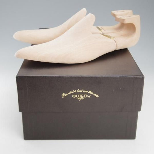 未使用★(浅草)ギルド・オブ・クラフツ SIZE 6.5(M)【定価￥132,000-★Robinson 3/(英国製)純正シューツリー付き】セミブローグ/黒★k408