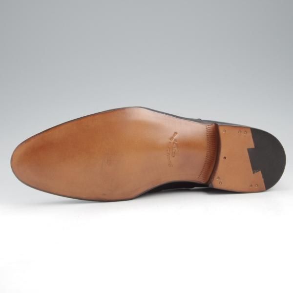 未使用★(浅草)ギルド・オブ・クラフツ SIZE 7(M)【定価￥115,500-★Blackie/(英国製)純正シューツリー付き】ストレートチップ/黒★k409