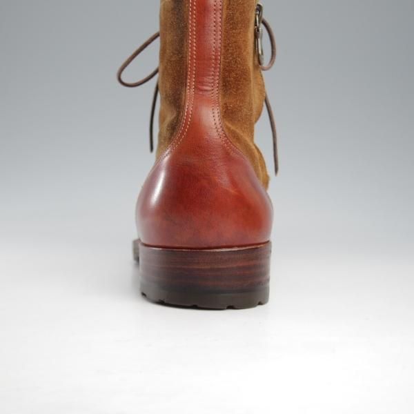 ★(東欧)ゾンキー・ブーツ SIZE 6.5【現行定価14万円程度★ジャコメッティ同工場製/(伊)WALLES】ZB022/ブーツ/コンビ/茶/ZONKEY BOOT★k411