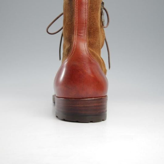 ★(東欧)ゾンキー・ブーツ SIZE 6.5【現行定価14万円程度★ジャコメッティ同工場製/(伊)WALLES】ZB022/ブーツ/コンビ/茶/ZONKEY BOOT★k411