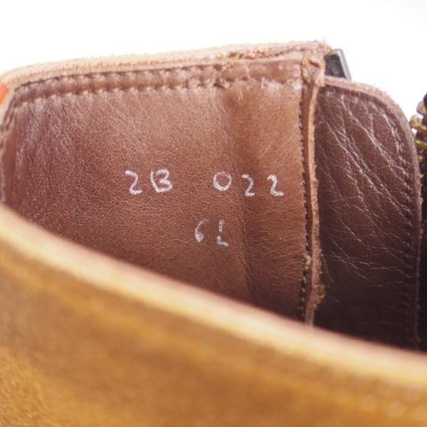 ★(東欧)ゾンキー・ブーツ SIZE 6.5【現行定価14万円程度★ジャコメッティ同工場製/(伊)WALLES】ZB022/ブーツ/コンビ/茶/ZONKEY BOOT★k411