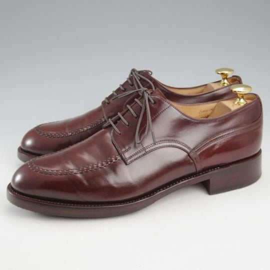 極上★(スペイン製)カルミナ SIZE 6.5【貴重★濃茶系コードバン仕様/トレーディングポスト別注】Uチップ/旧アルバラデホ/CARMINA★k414