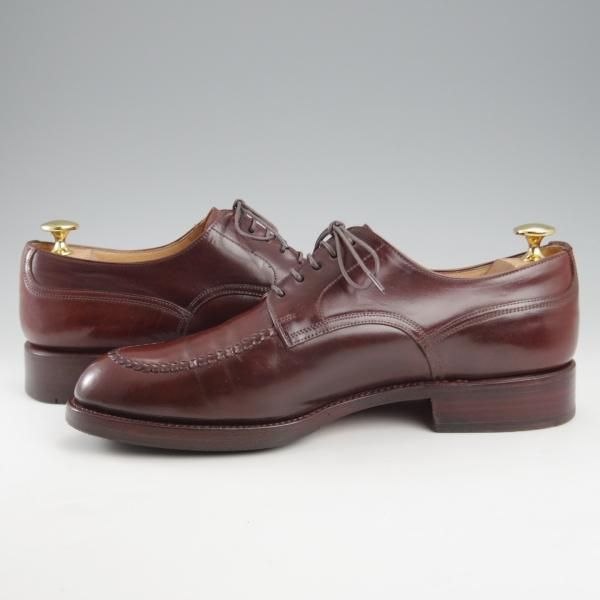 極上★(スペイン製)カルミナ SIZE 6.5【貴重★濃茶系コードバン仕様/トレーディングポスト別注】Uチップ/旧アルバラデホ/CARMINA★k414