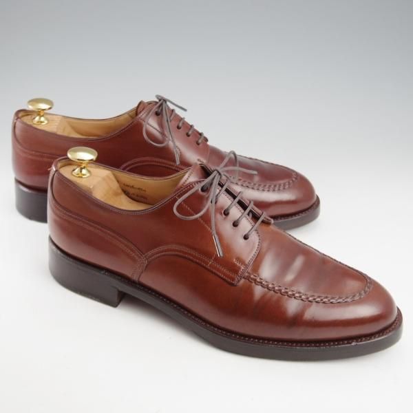 極上★(スペイン製)カルミナ SIZE 6.5【貴重★茶系コードバン仕様/トレーディングポスト別注】Uチップ/旧アルバラデホ/CARMINA★k416