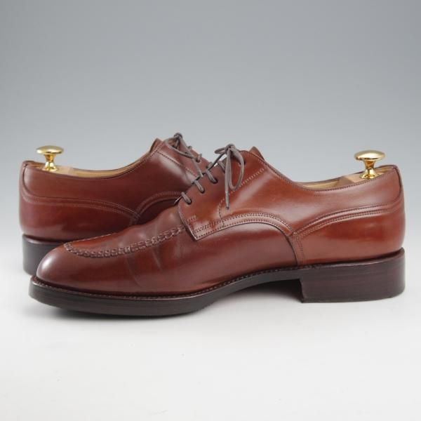 極上★(スペイン製)カルミナ SIZE 6.5【貴重★茶系コードバン仕様/トレーディングポスト別注】Uチップ/旧アルバラデホ/CARMINA★k416