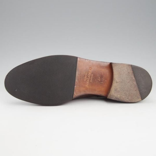 極上★(スペイン製)カルミナ SIZE 6.5【貴重★茶系コードバン仕様/トレーディングポスト別注】Uチップ/旧アルバラデホ/CARMINA★k416