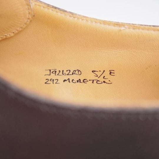 極美品★クロケット&ジョーンズ 5.5E【定価￥121,000-★モールトン/MORETON/リッジウェイソール仕様】292ラスト/黒/Crockett&Jones★k418