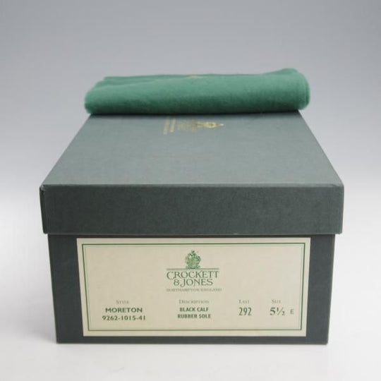 極美品★クロケット&ジョーンズ 5.5E【定価￥121,000-★モールトン/MORETON/リッジウェイソール仕様】292ラスト/黒/Crockett&Jones★k418