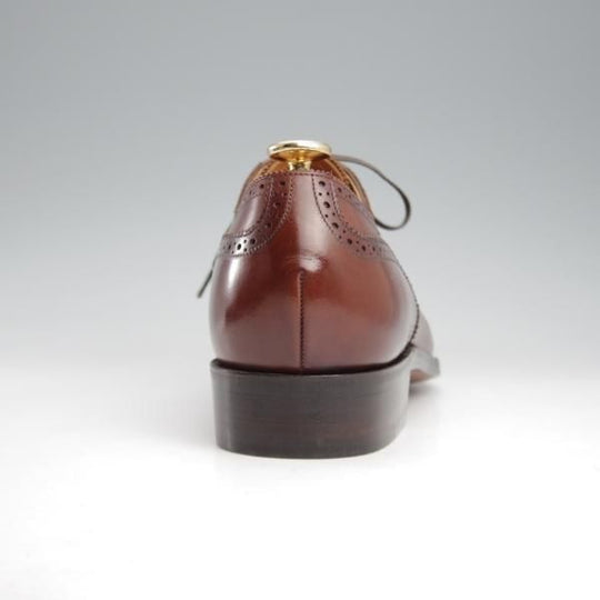 未使用★(浅草)ギルド・オブ・クラフツ SIZE 7.5(M)【定価￥132,000-★Robinson 3/セミブローグ】濃茶/メンズ/Guild of crafts★k421