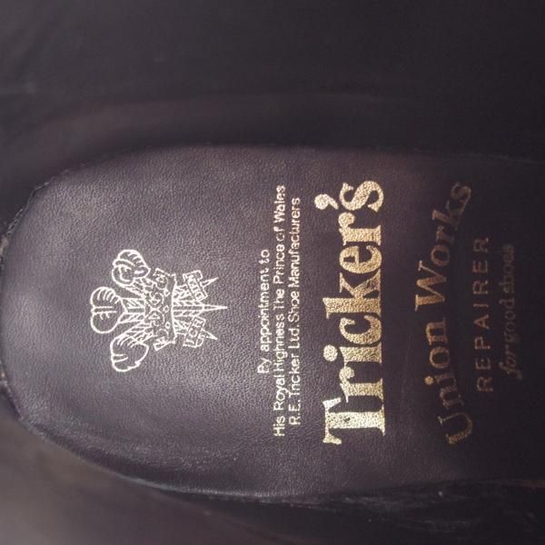 美品★トリッカーズ SIZE 7-4(UK6.5程度)【定価￥84,700-★ユニオンワークス別注/ジョージブーツ】M4550/黒/UNION WORKS/Tricker's★k422