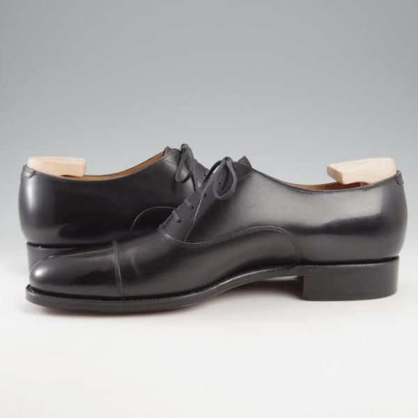 未使用★(浅草)ギルド・オブ・クラフツ SIZE 8(S)【定価￥115,500-★Blackie/(英国製)純正シューツリー付き】ストレートチップ/黒★k423