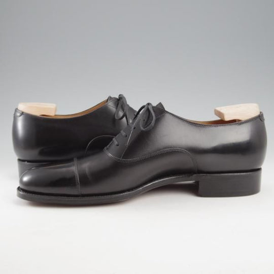 未使用★(浅草)ギルド・オブ・クラフツ SIZE 8(S)【定価￥115,500-★Blackie/(英国製)純正シューツリー付き】ストレートチップ/黒★k423