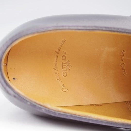 未使用★(浅草)ギルド・オブ・クラフツ SIZE 8(S)【定価￥115,500-★Blackie/(英国製)純正シューツリー付き】ストレートチップ/黒★k423