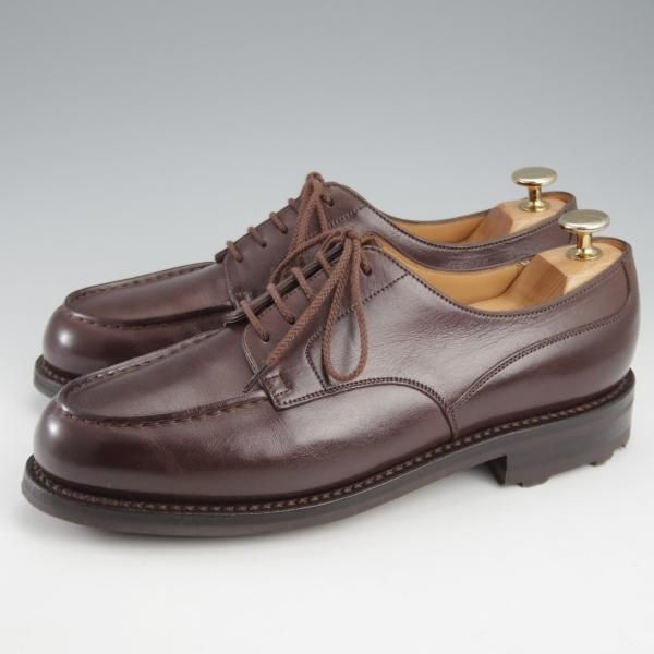 極美品★J.M.ウエストン 6C【現行定価￥154,000-★ノヴォカーフ仕様/ゴルフ/GOLF】641/31ラスト/Uチップ/濃茶/Weston/ウェストン★k424