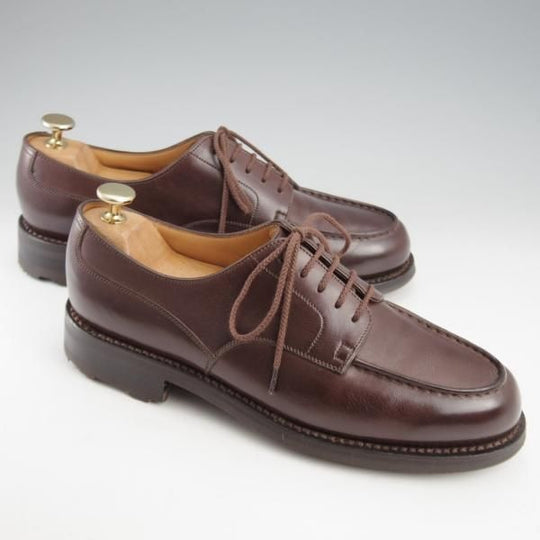 極美品★J.M.ウエストン 6C【現行定価￥154,000-★ノヴォカーフ仕様/ゴルフ/GOLF】641/31ラスト/Uチップ/濃茶/Weston/ウェストン★k424